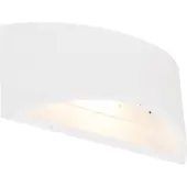 QAZQA Applique murale moderne blanche 20cm avec effet lumineux - Tum