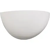 QAZQA Applique murale moderne en plâtre blanc en demi-cercle - Britt