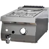 Maxima - Gastro Heavy Duty Bain Marie - Appareil individuel - Profondeur 70 cm - Gaz