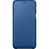 Samsung Galaxy A6 Plus (2018) Étui Portefeuille Bleu