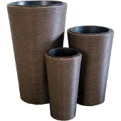 Europalms Set de pots décoratifs "INDIA" 74/54/44cm