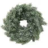 Europalms Couronne de sapin, enneigée, PE, 45cm