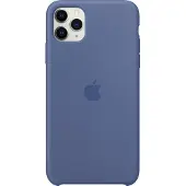Apple iPhone 11 Pro Max Silicone Back Cover Bleu Lin