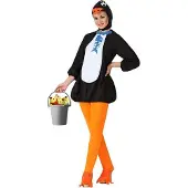 Atosa Penguin Costume Jaune M-L Enfants