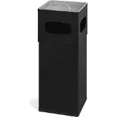 Kaiser+Kraft Cendrier combiné, aluminium, Poubelle, Noir