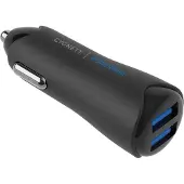Cygnett PowerMini 4.8A Dual USB car Charger - Noir, Adaptateur pour véhicule, Noir