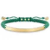 Thomas Sabo Bracelet Femme - - LBA0061-848-6 - Argent - Vert et doré - 12-19 cm