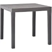 vidaXL Table de jardin moka 78 x 78 x 72 cm plastique