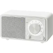 Sangean Genuine mini WR-7 blanc mat Radio de table portable rétro avec Bluetooth