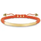 Thomas Sabo Bracelet Femme - - LBA0050-848-8-L21v - Argent - Orange et doré - 14,5-21 cm