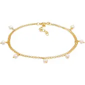 Elli Bracelet or / blanc perle