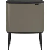 Brabantia Poubelle Bo Touch Bin Platinum, 11 + 23 L