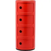 Kartell Componibili Classic Unité de Rangement Red | 4 doors