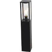QAZQA Lampadaire d'extérieur industriel noir 80 cm IP44 - Charlois