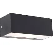QAZQA Applique murale moderne noire avec effet lumineux IP54 - Houks