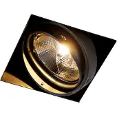 QAZQA Spot encastré noir GU10 AR111 sans bordure - Oneon