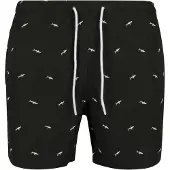 Urban Classics Shorts de bain noir / blanc