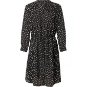 Selected Damina 7/8 Aop 3/4 Sleeve Short Dress Noir 34 Femme
