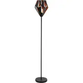 Eglo Lampadaire CARLTON 1 noir et cuivre 49994