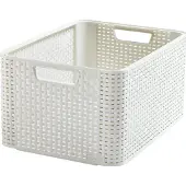 Curver Panier de rangement - Curver - Style L - Blanc - Plastique - Grande capacité