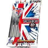 Harrows - Jeu de 3 Fléchettes - Embout Acier - TORPEDO 70% Tung - 21 GK