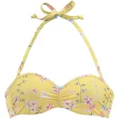 Sunseeker Hauts de bikini 'Ditsy' jaune / sapin / rose / blanc naturel