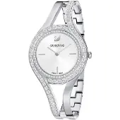 Swarovski Eternal Uhr, Schweizer Produktion, Kristallarmband, Silberfarben, Edelstahl ETERNAL MB STS/WHT/STS 5377545
