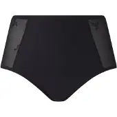Chantelle Slip taille haute avec résille et broderie