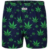 Sugar Pine Boxers ' Hanf ' bleu foncé / vert gazon