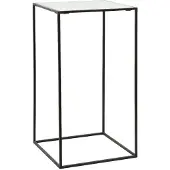 Nordal Table d'appoint Cube - marbre blanc L.