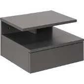 Actona Table de chevet murale Ashlan - gris clair