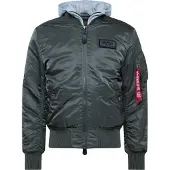 Alpha industries Veste mi-saison 'MA-1 D-Tec' gris basalte / rouge / blanc