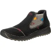 Rieker Chelsea Boots bleu ciel / rouge foncé / noir / blanc