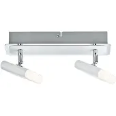 Paulmann Projecteur Launcher LED 2 flammes blanc chrome 2x4, 5W