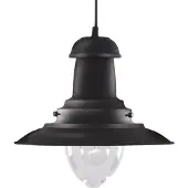 Searchlight Lampe suspendue noire Fisherman Ø 32cm