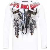 Cipo & Baxx T-Shirt bleu / rouge / noir / blanc