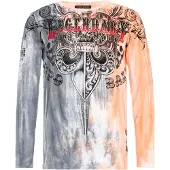 Cipo & Baxx T-Shirt gris / orange / noir / blanc