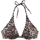 LASCANA Hauts de bikini 'Lexa' beige / noisette / brun foncé
