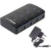 Renkforce Hub 4 ports USB 3.0 noir (1005584)