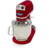 Maxima - Mélangeur planétaire Gastro - 7 l - Jusqu'à 2 kg de pâte - Rouge framboise
