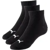 Puma Plain Quarter Short Socks 3 Pairs Noir EU 43-46 Homme
