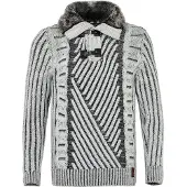 Cipo & Baxx Pull-over gris clair / noir