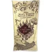 Harry Potter Serviette de bain - Harry Potter - Carte du Maraudeur - 75 x 150 cm - Couleur Beige