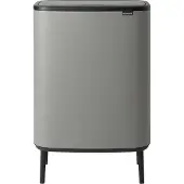 Brabantia Bo Touch Bin Hi - 60L, gris clair minéral