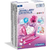 Clementoni Bijoux Cristaux, Minéralogie, 8 ans, Bleu, Rose, Blanc