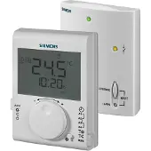 Siemens THERMOSTAT D'AMBIANCE SANS FIL 24H (RDJ100RF/SET), Thermostat, Blanc