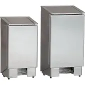 CombiSteel Poubelle en acier inoxydable avec pédale, 60 litres
