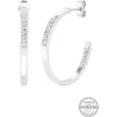 Elli Boucles d'oreilles argent / transparent
