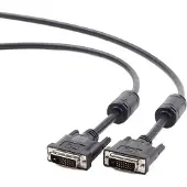 Gembird Dvi — Dvi (3 m), Câble vidéo, Noir