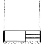 Nordal A/s Loft Étagère/étagère | L | Noir | 8903